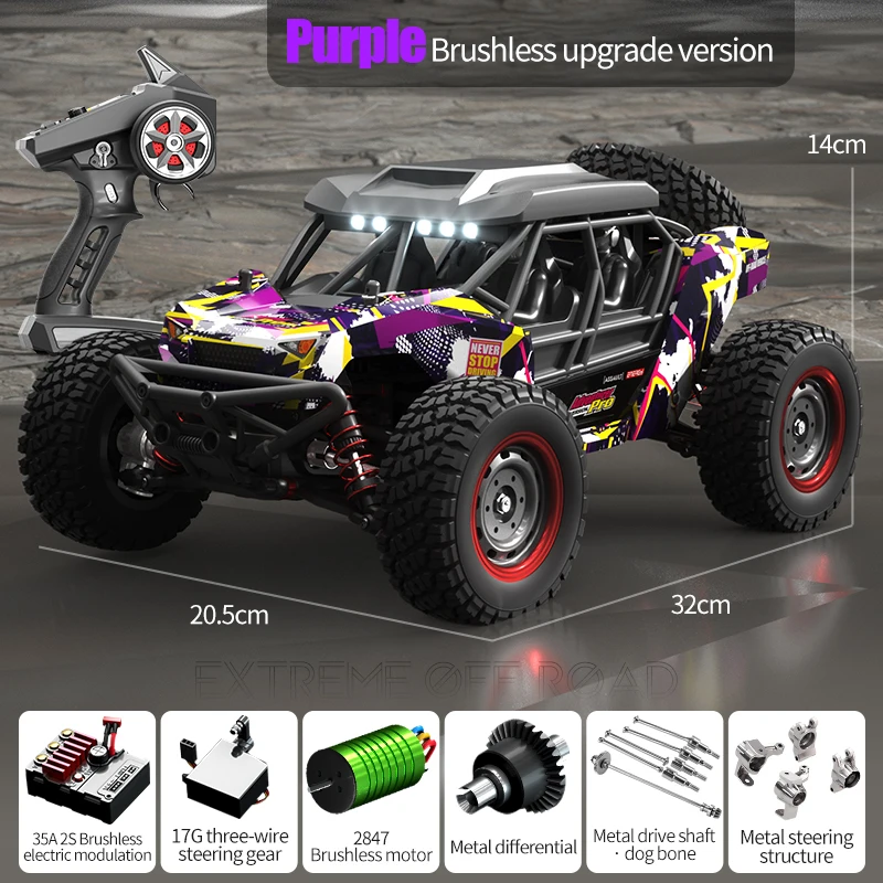 オバレクカイゼセット JJRC Q141 RC Car 70km/h Or 50km/h 1/16 4WD Waterproof Off