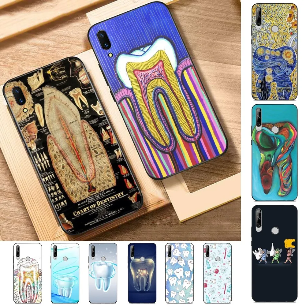 

Dentist Tooth Pattern Phone Case For Huawei Y9 6 7 5 Prime Enjoy 7s 7 8 plus 7a 9e 9plus 8E Lite Psmart Shell