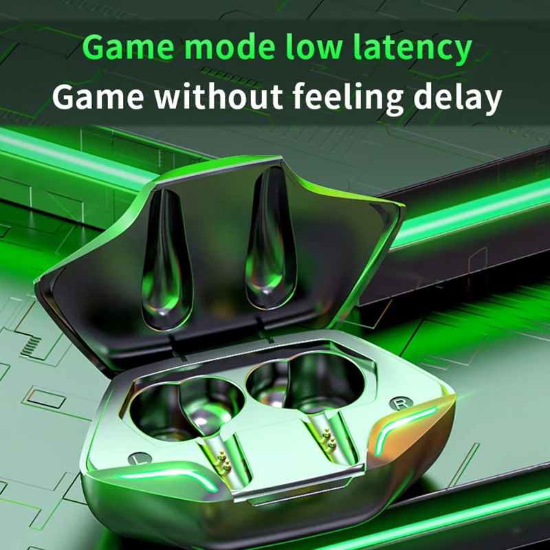 New Headset Bluetooth 5.1 Wireless Earphones Game Earbuds IPX5