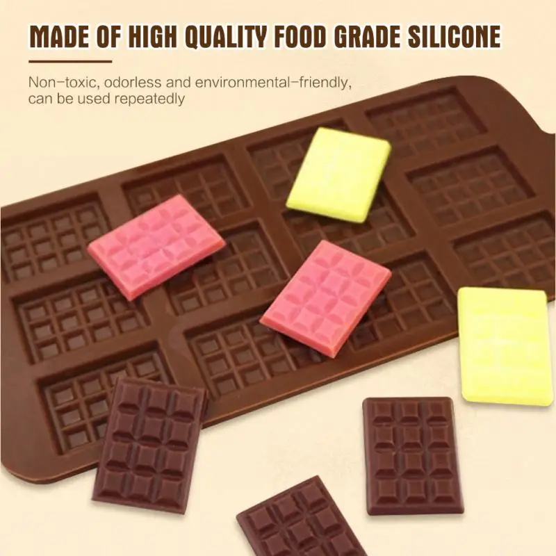 Chocolate Bar Molds 100PCS Set Silicone Candy Mold With Smoother