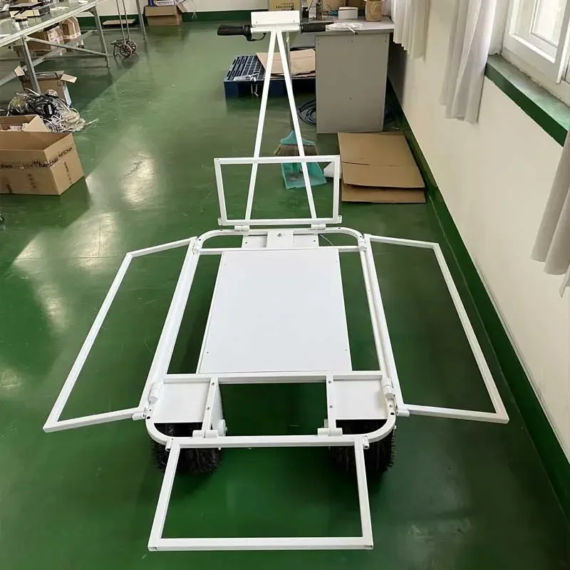 Carrello Elettrico a 4 Ruote per Trasporto Giardino e Esterni