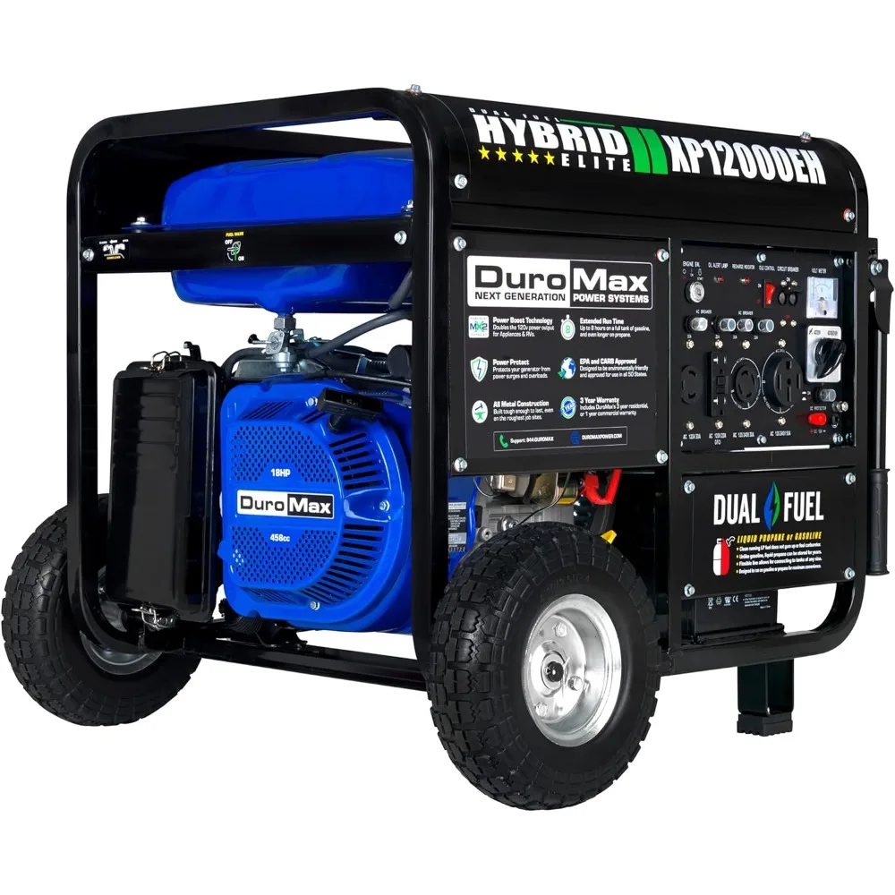 Generator-12000 Watt Gas or Propane Powered Home Back Up & RV Ready,