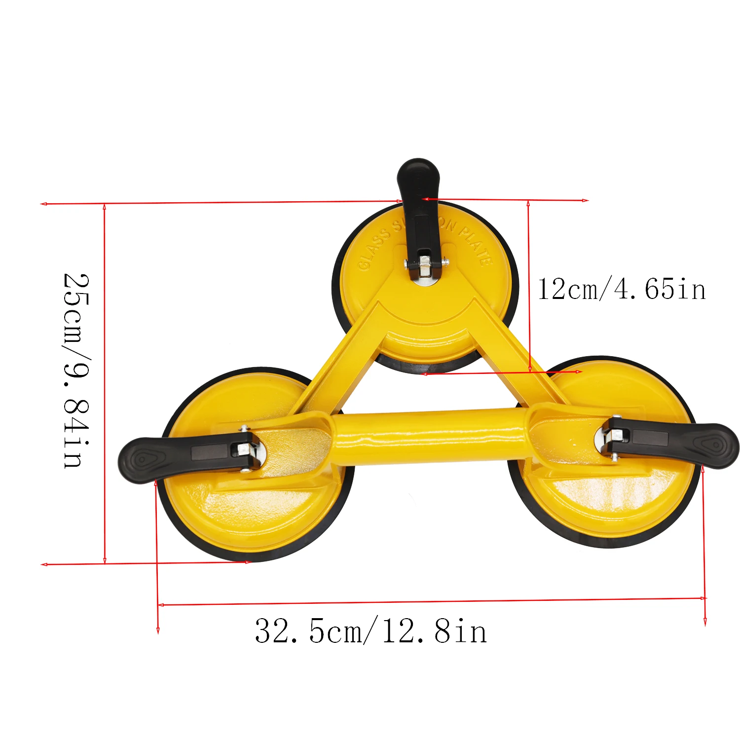 Suction Cup Lifter Handheld Lifting Clamp Glass Puller Strong Grip Vacuum Lifter Tile Lifting Tool Suction Handling Tool