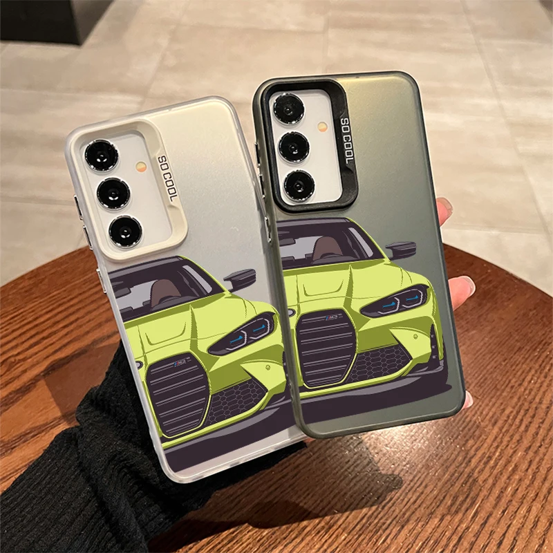 Sporty Laser-Enhanced Phone Case with PC+TPU Protection