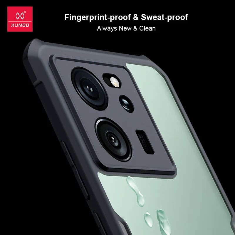 Xundd-Xiaomi Redmi k70 pro k70e k60 pro用の超透明保護ケース,耐衝撃