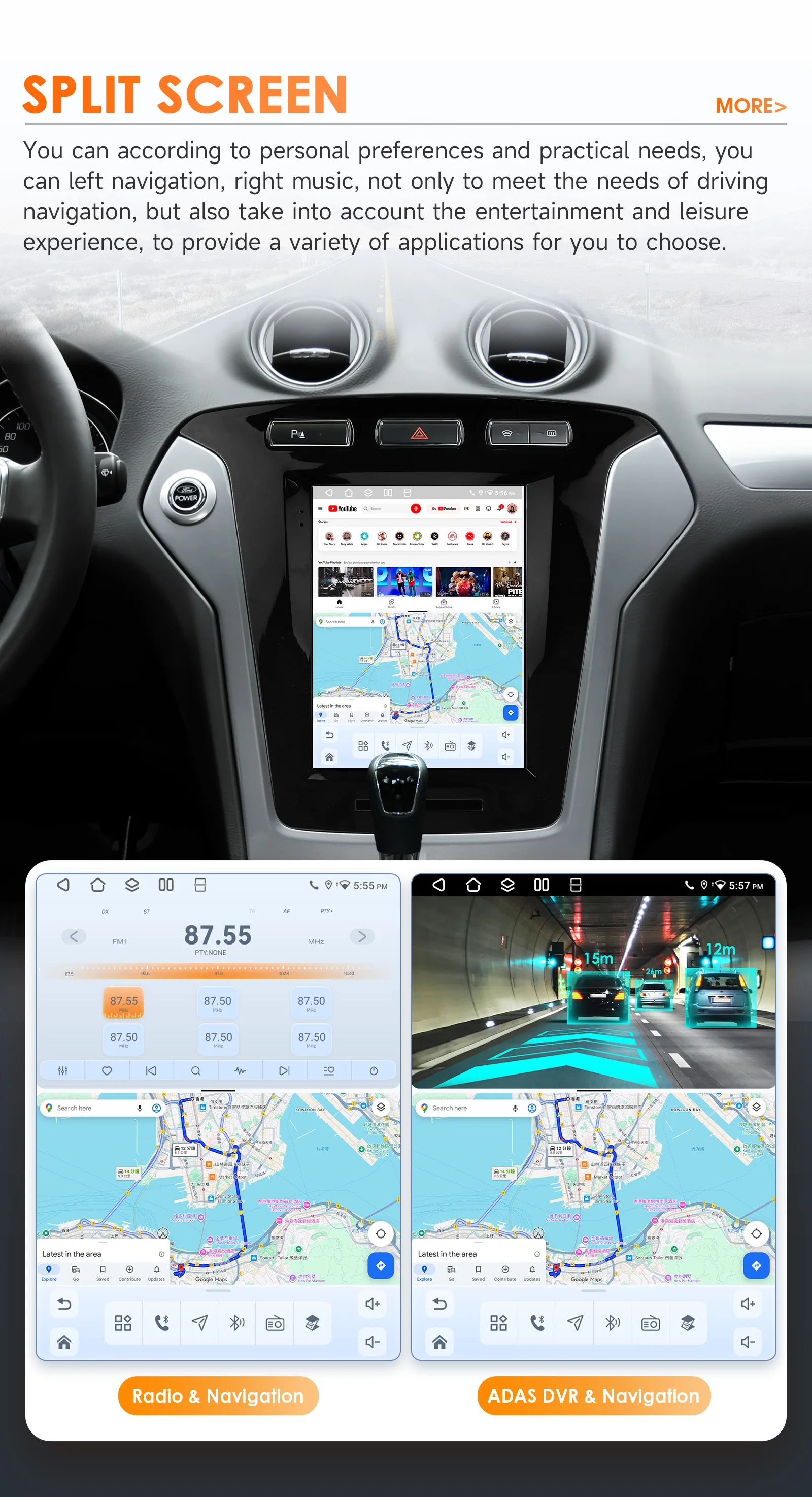 9,7 Zoll Autoradio Multimedia für Ford Mondeo MK4 Galaxy 2011-2013 Kabelloses Carplay Android Auto GPS 6115 Autoradio Autostereo 360-Grad-Kamera – Detail 38