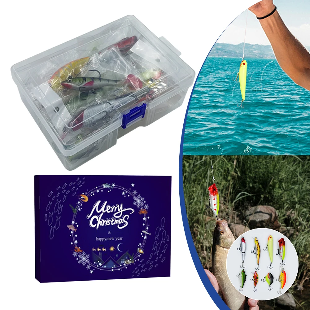 24DaysFishingLuresSetAdventCalendarChristmasThemedFishing