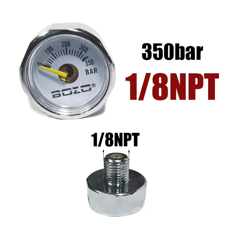 Compact Manometer Pressure Gauge for Compressed Air and Diving Applications