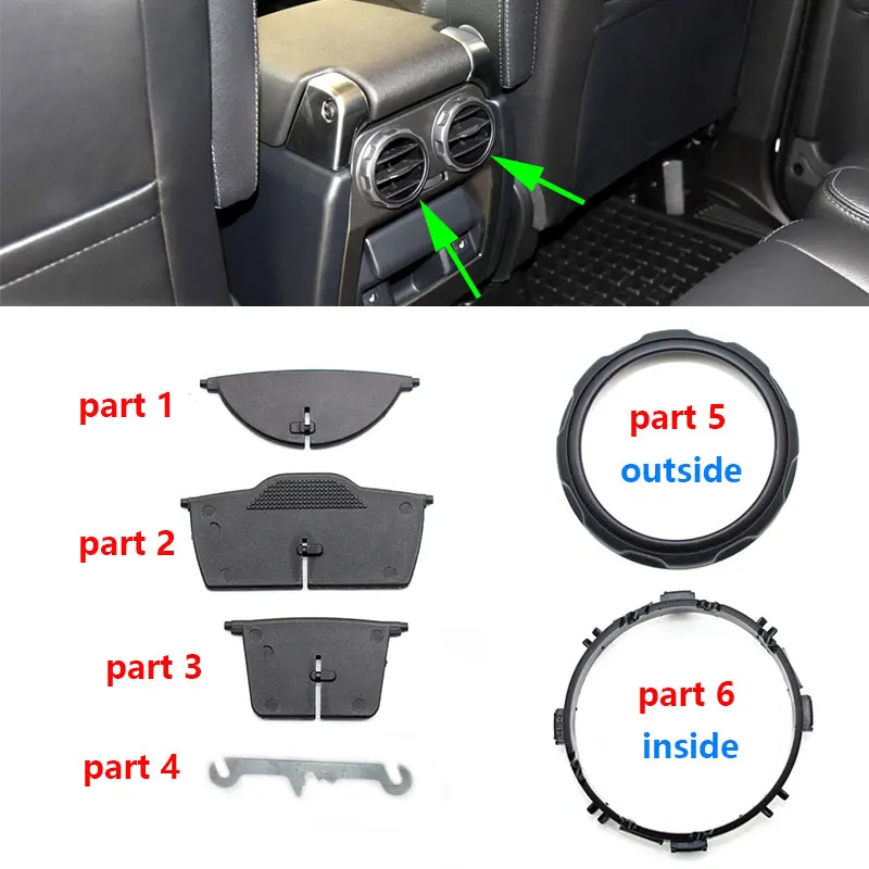 

Задний кондиционер для Land Rover Discovery 4th LR4 2009-2016, вентиляционные отверстия A/C, зажим с язычком, 1 шт.