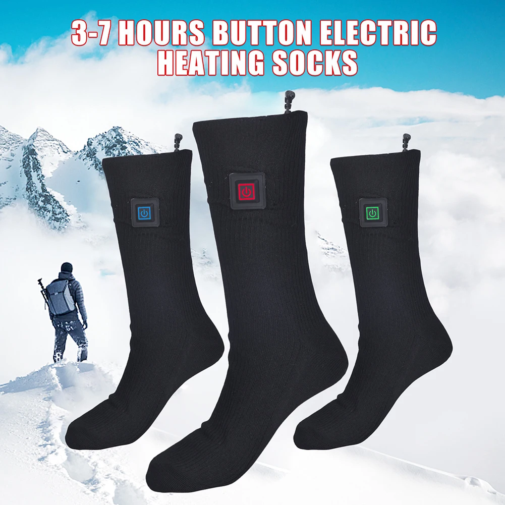 Winter Heated Socks Thermal socks Men's Women's Heating Foot Warmer Electric Socks Warm Cycling Ski 3 Mode Heated
