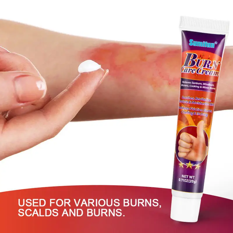 First Aid Burn Care Cream Relieves Sunburn Windburn Blisters Cooking Minor Burns Skin Care