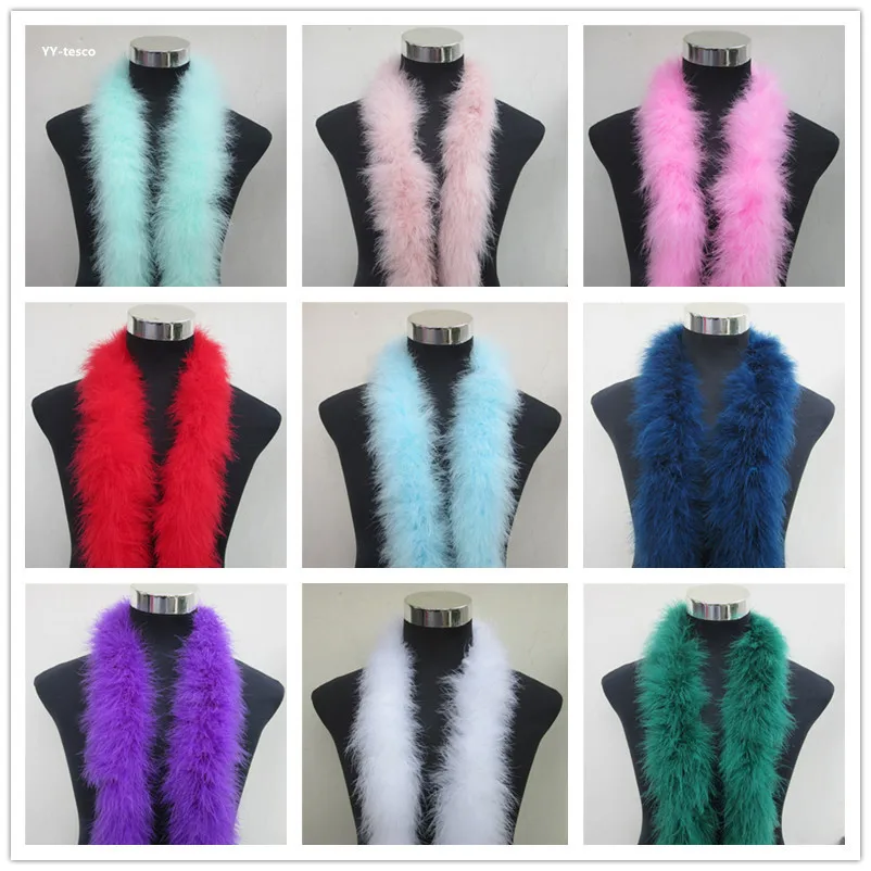 Length 10 Meters Turkey Feather Boas Lady Scarf For Clothing