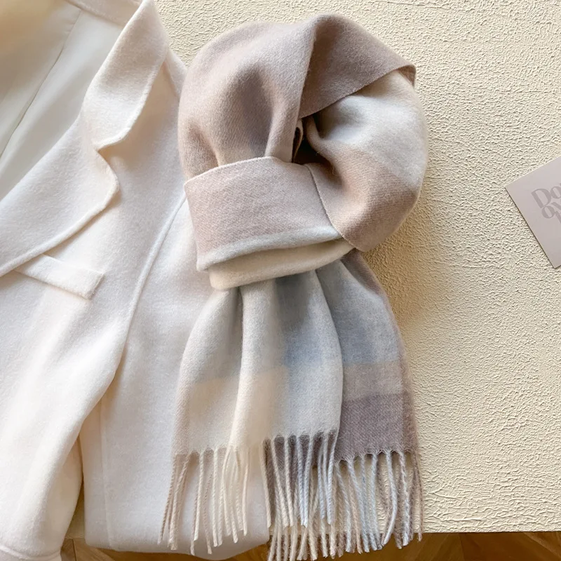 1-Aegean Plaid style-white blue Brown