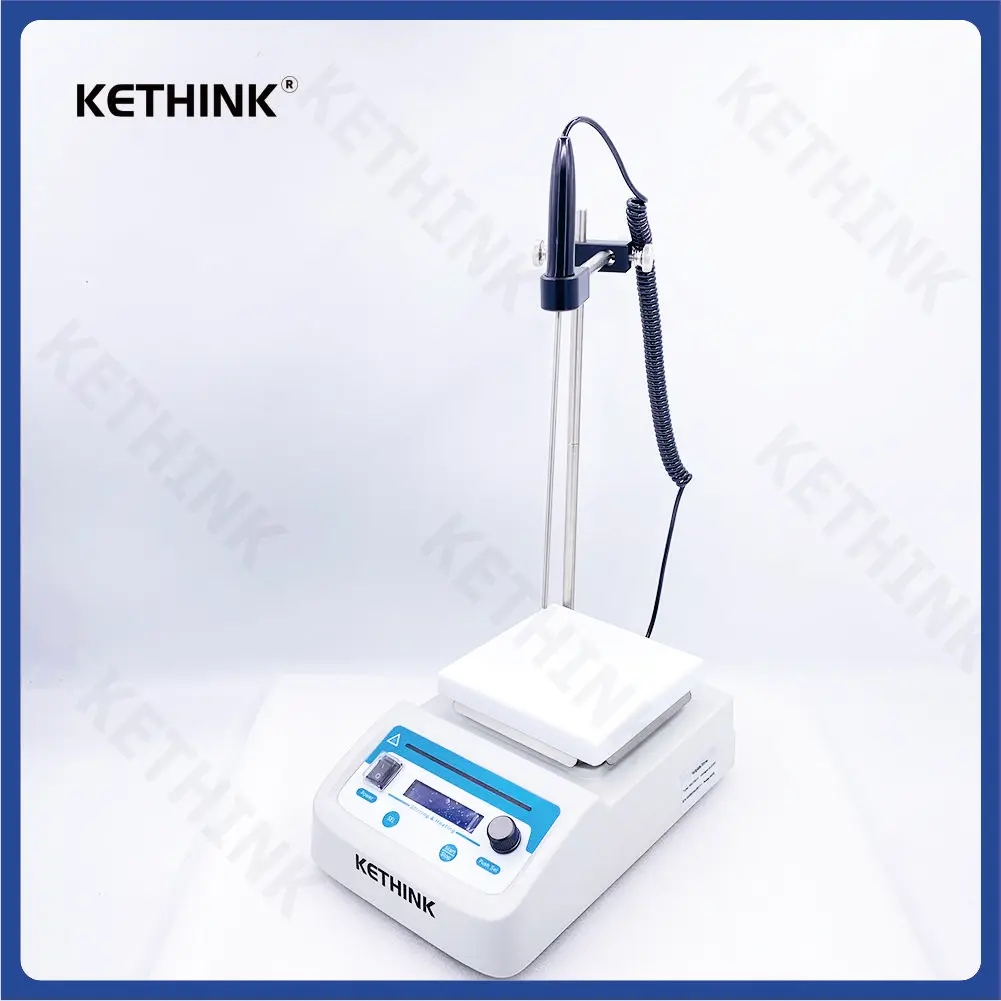 KETHINK KT-MS350-H 디지털 디스플레이 미니 자기 교반기 믹서(가열판 3L 포함)