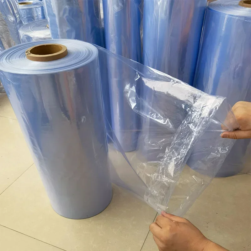 0.5kg 1kg 1.5kg  PVC Heat Shrinkable Pipe Clear Membrane Plastic PVC Hot Shrink Film Packaging Tube Plastic Pack Thin Sheets 4