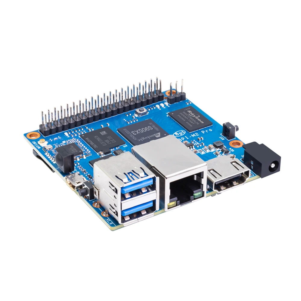 Banana pi Bpi-m2 Pro com Caixa de Metal Poder Amlogic S905x3 Quad Core 2g Lpddr4 16g Emmc Hdmi 2.1 Wifi bt 4.2 Onboard Single Board - Imagem 5