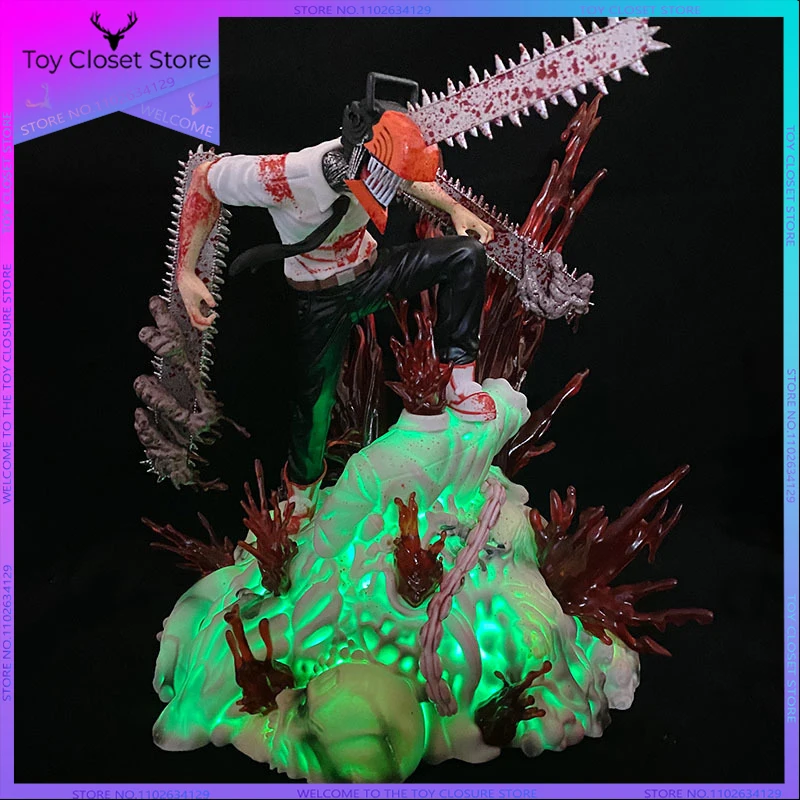 

29cm Chainsaw Man Anime Figure Denji Makima Action Figures Pochita Figurine Statue Model Doll Desk Collectible Ornament Toy Gift