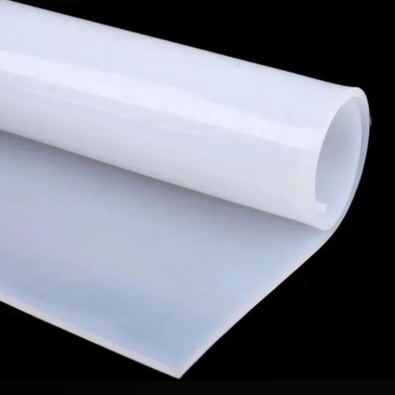 Translucent Silicone Rubber Sheet Plate Mat White Clear Silicone Gasket Pad High Temperature Resistant Thick 0.5 1 2 3 4 5-20mm