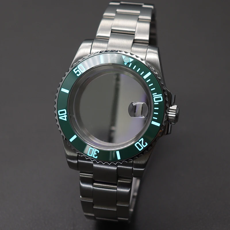 Custodie Per Orologi Da 40Mm Parti Da Uomo C3 Lunetta In Ceramica Luminosa Per Seiko Nh35 Nh36 Nh38 Eta 2824 Movimento 28.5Mm Quadrante Daytona Submar