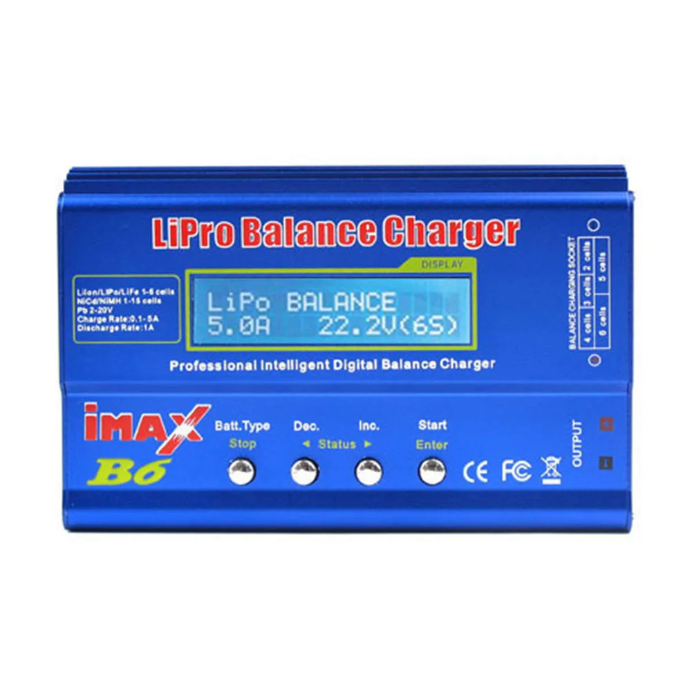 Chargeur multiport iMAX B6 80W pour batteries LiPo NiMH NiCd LiFe Pb