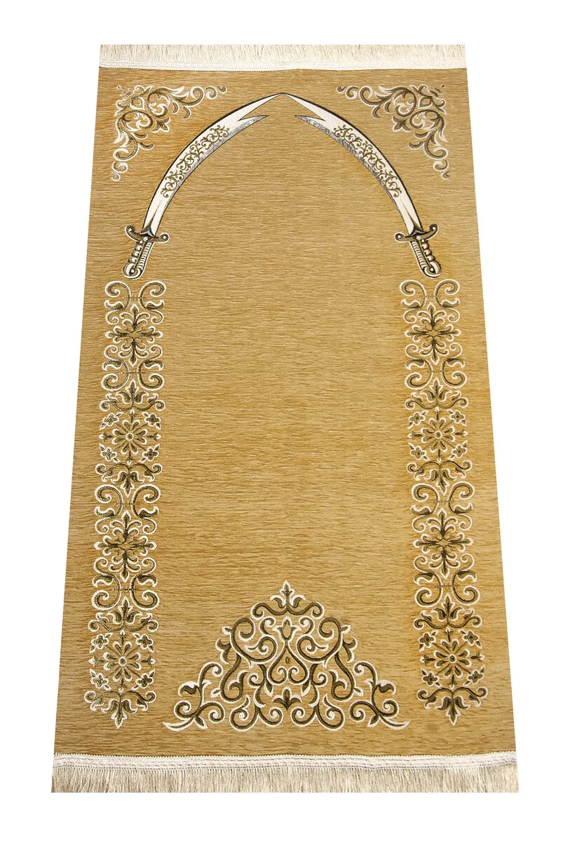 

Zulfikar Patterned Ultra Plus ŞÖNİL Prayer Mat 14 Sheet of Muslim Islamic Prayer Mat Holy Quraan Islamic Mats