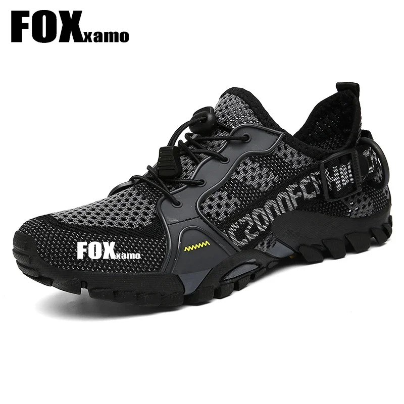 Foxxamo 남성용 사이클링 신발, Mtb 자전거 통기성 미끄럼 방지 스니커즈, 산악 모토크로스 야외 스포츠, 신상 팀