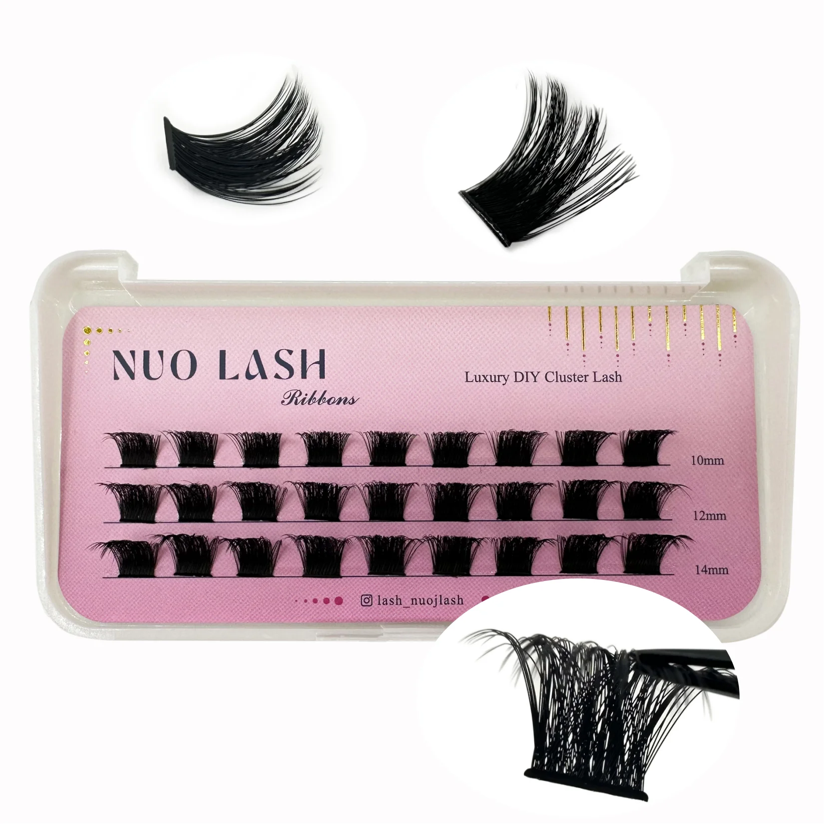 NUO 3D Fluffy Luxury DIY Clusters Eyelash Extensions Pre-Mapped Segemented Wispy Individual Lashes Quick Lash Private eyelash extensions,fake eyelashes,eyelash extension,eyelash extension lashes,false eyelashes