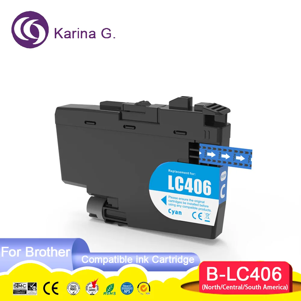 LC406 LC 406 Compatible Ink Cartridge For HL-JF1,MFC-J4335DW/J4345DW/J4535DW/J5