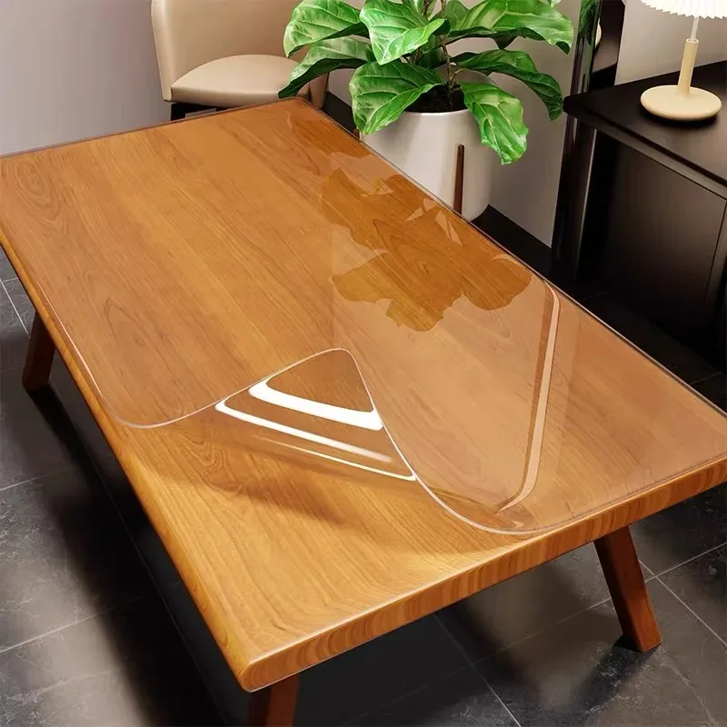 Self-Adhesive Transparent Desktop Protective Film - Anti-Scratch, Heat Resistant & Waterproof Furniture Sticker