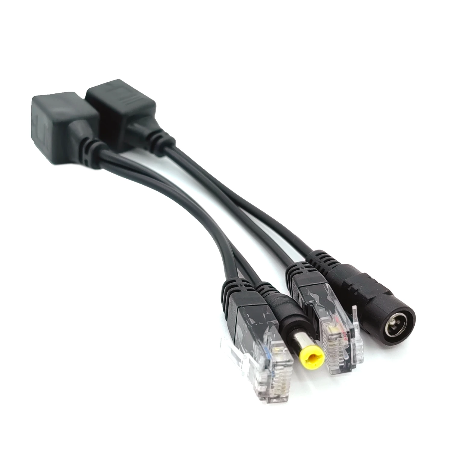 Kit Inyector/divisor PoE Pasivo - Para Cámaras IP, 4 Unidades, 12V DC