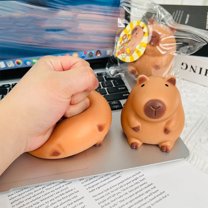 Cute Cartoon Capybara Mochi Pinching Toy Squishy Toy Slow Rebound Decompression Toys Stress Release Hand Relax Gifts 5