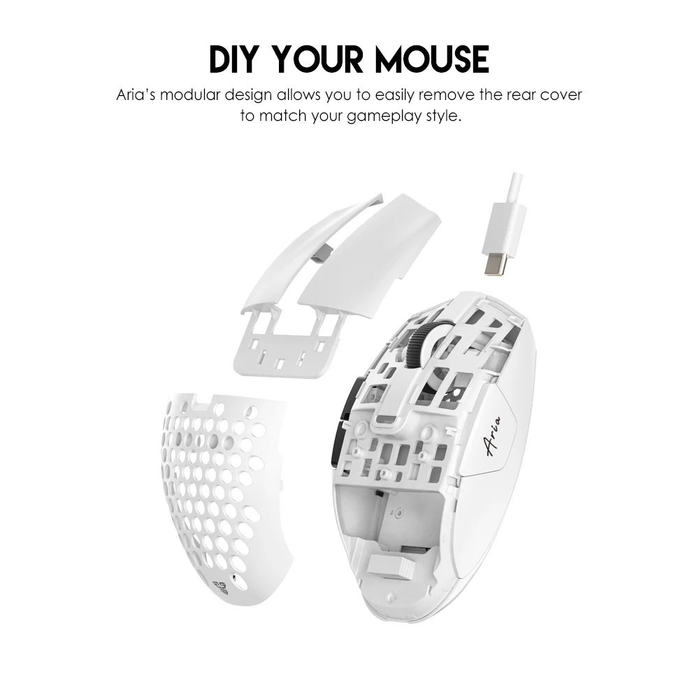 FANTECH ARIA XD7 Gaming Mouse PIXART3395 26000DPI Mice Wired BT Wireless  Mouse Huano 80 Million TTC Gold Encoder For PC Gamer - AliExpress