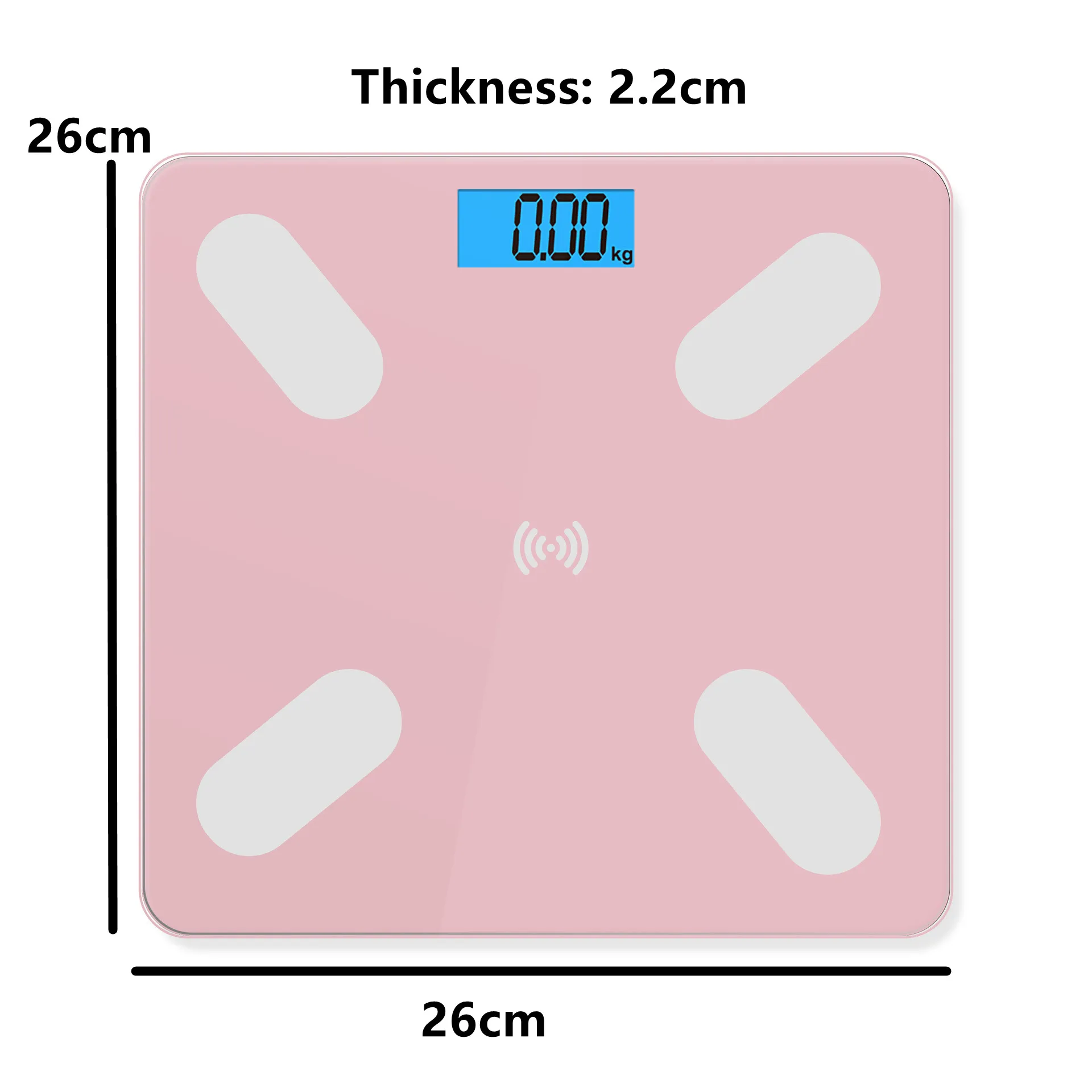 Digital Scale Wireless APP Bathroom Weighing Floor Balance Smart Body Weight  Scale - China Weighing Scale, Digital Scale