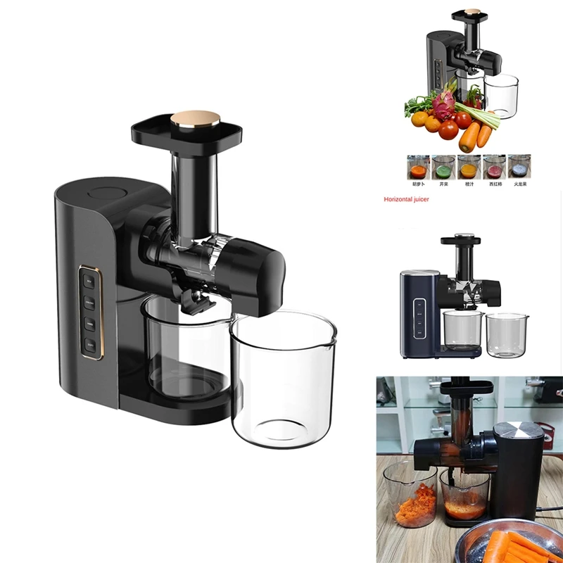 

Horizontal Juicers Small Juicer Cooking Machine Portable Juicer Slag Juices Separation US Plug