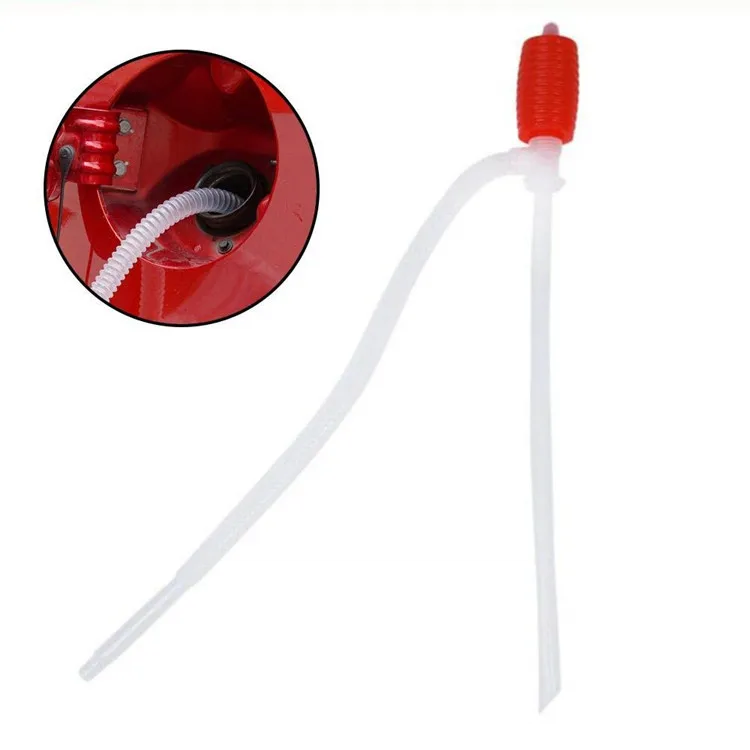 Car Motorcycle Fuel Oil Gasoline Diesel Transfer Sucker Pump Manual Siphon Suction Water Chemical Liquid Pump Car Accessories