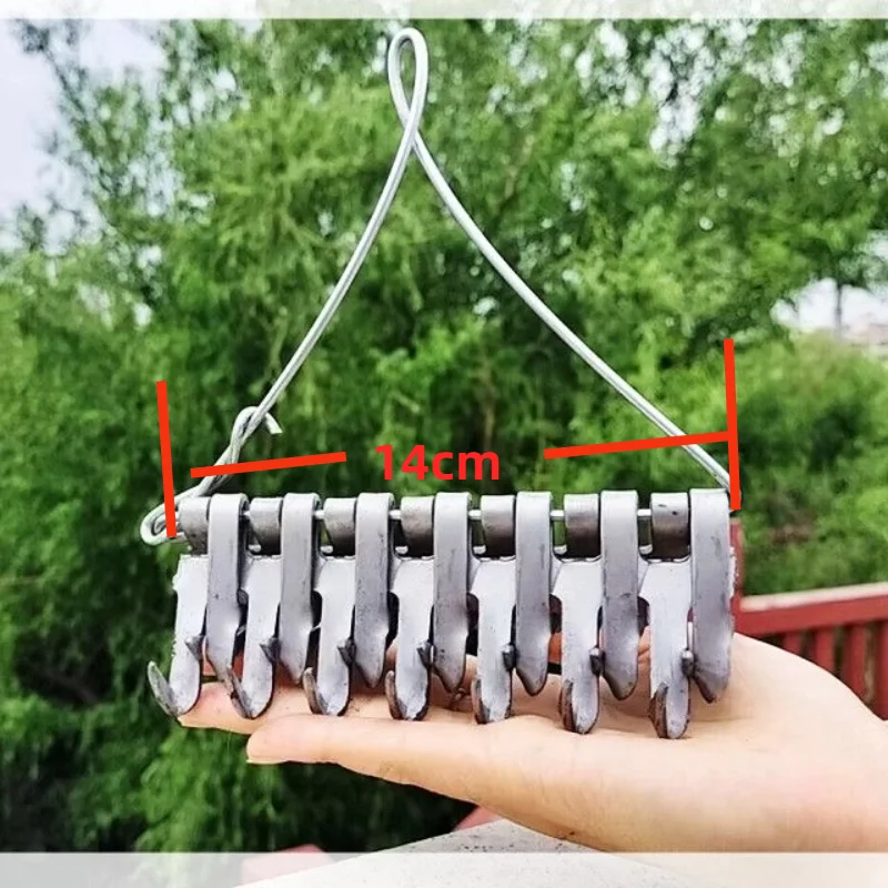 Description Picture 4 of itemSuper Large Fishing Rake for Weeding Outdoor Fishing Weeding Tools Aquatic Plants Remover Alloy Weeding Puller Fishing Tackle