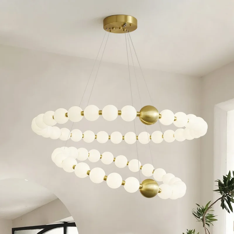 Nordic Round Ring LED Ceiling Chandelier Acrylic Gold for Dining Living Room Center Table Bedroom Pendant Lighting Decor Fixture led chandelier ceiling chandelier led pendant light