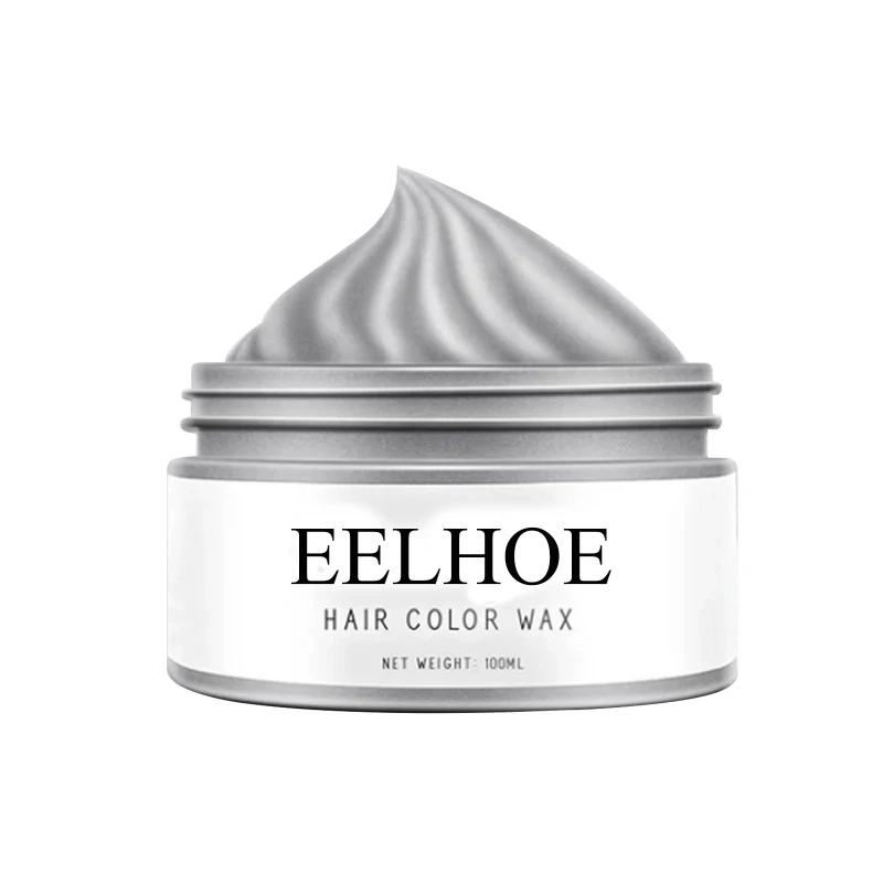 Description Picture 3 of item1~10PCS Smoky Gray Punk Style Hair Cream Light Silver Grey Grandma Gray Hair Dye Color Unisex Color Hair Wax Dye Cream Hair