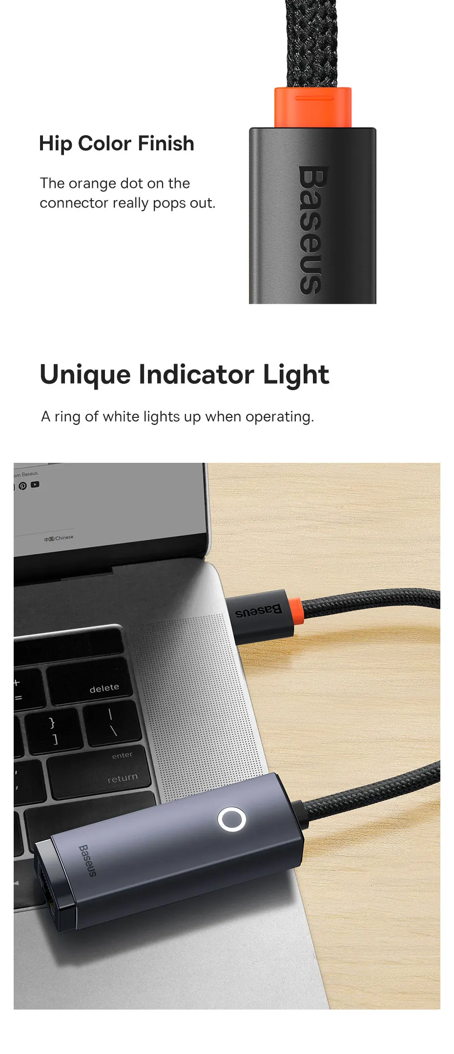 Buy Baseus Lite Type-C Ethernet Adapter – Price In Pakistan available on techmac.pk we offer fast home delivery all over nationwide.