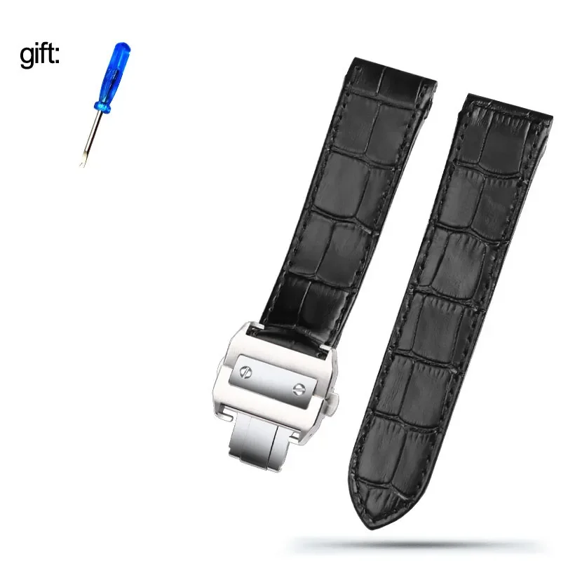 Premium Leather Watch Strap with Folding Buckle - Available in 20mm and 23mm