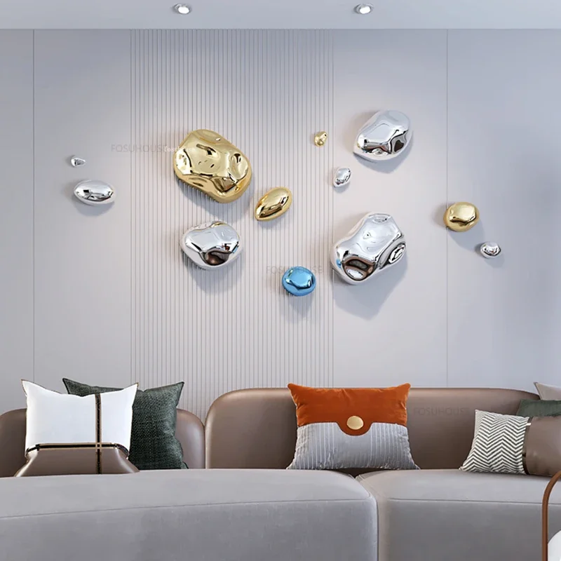 Modern Stone Hanging Decorations Abstract Ornament Creative  Background Wall Decoration Home Bedside Decoration Accessories A 4