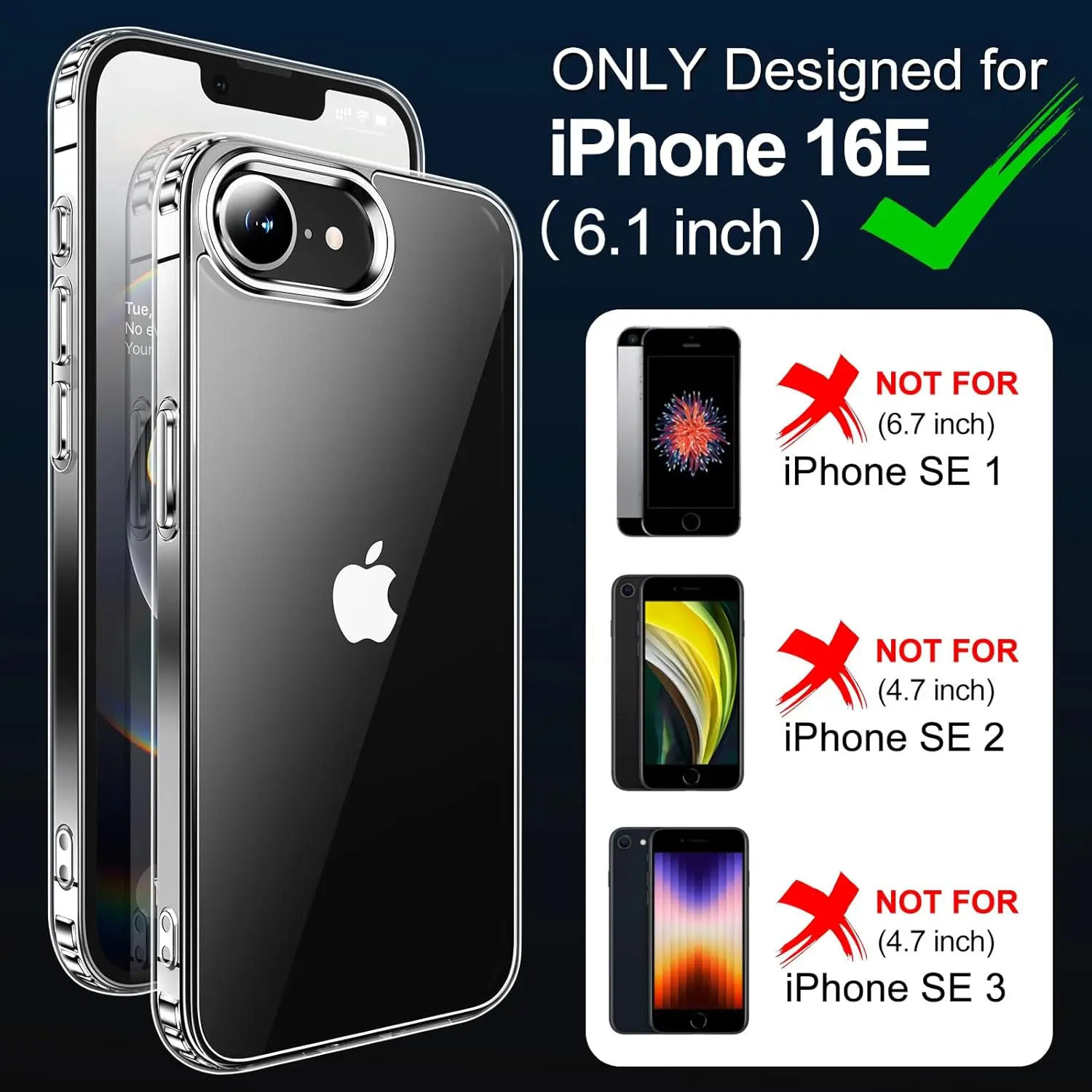 Crystal Clear Anti-Yellowing Phone Case - Premium Protective Cover Accessory
