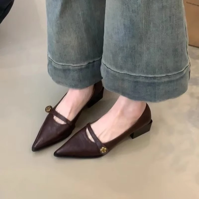 أحذية نسائية كلاسيكية بكعب منخفض للربيع/الصيف نمط...