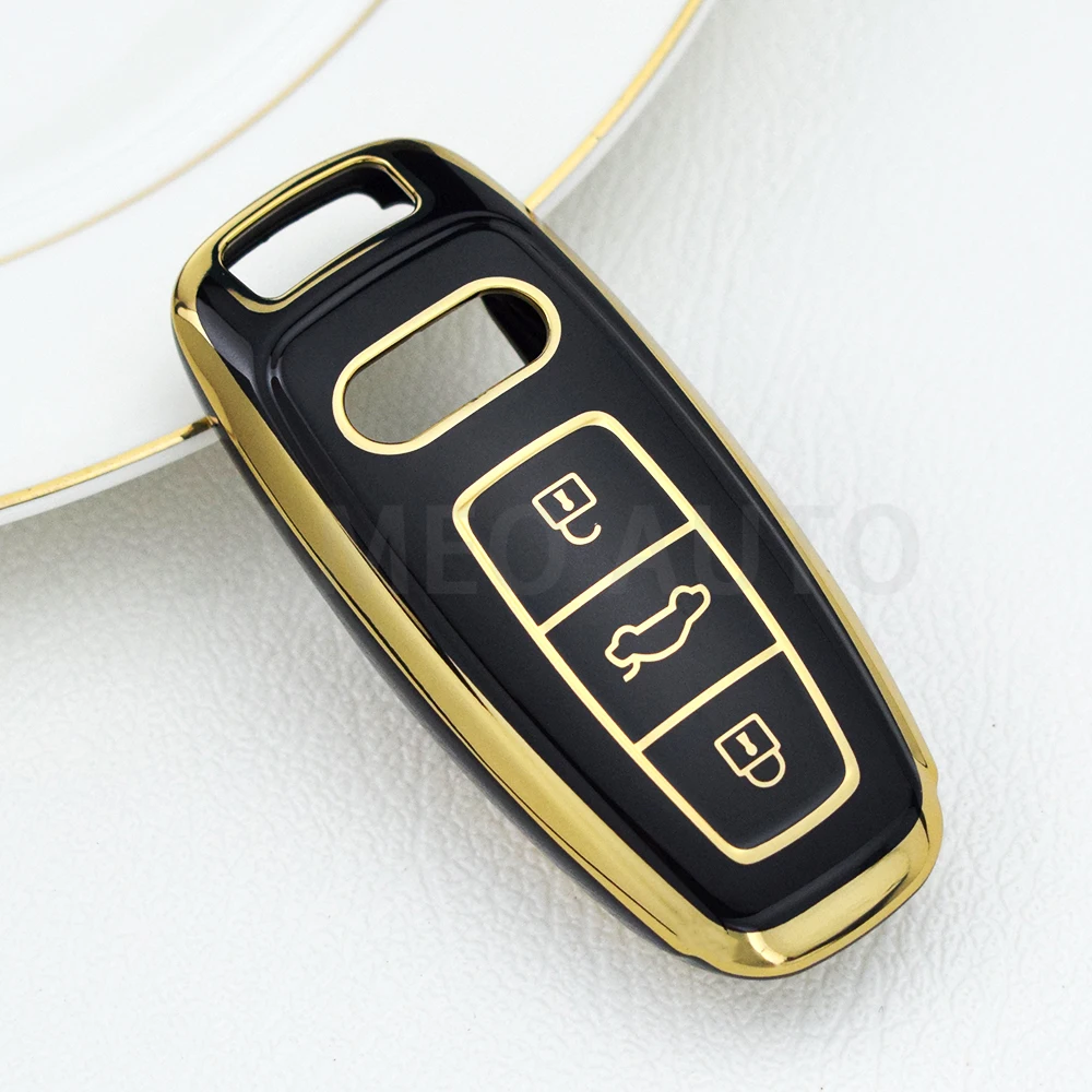 Premium Soft TPU Car Key Case Cover - Auto Styling Protection Shell Holder Accessories