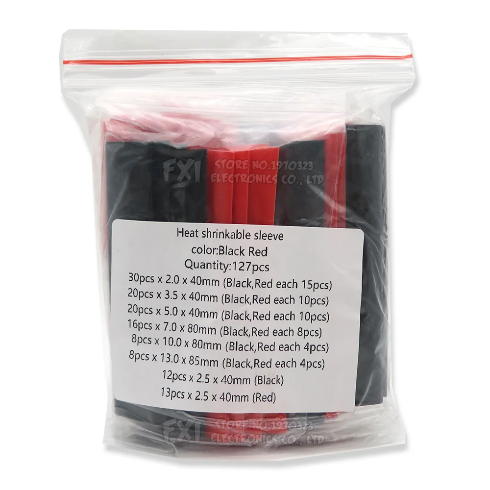 Heat-shrink Tubing Thermoresistant Tube Kit 164PCS 127PCS 328PCS 530PCS