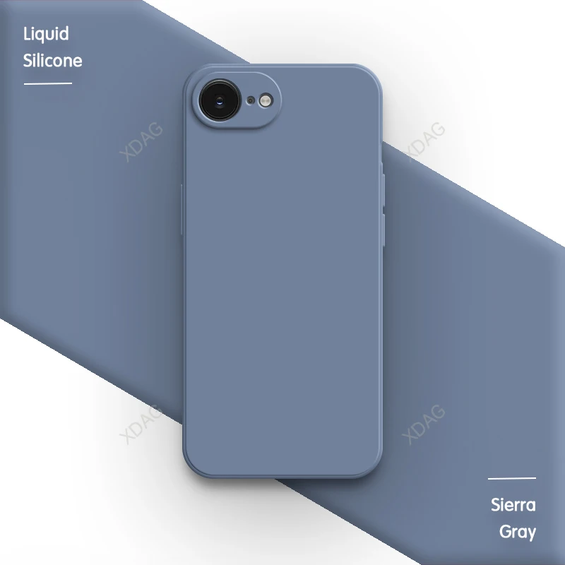 Sleek Silicone Back Cover - Classic Straight Edge Design