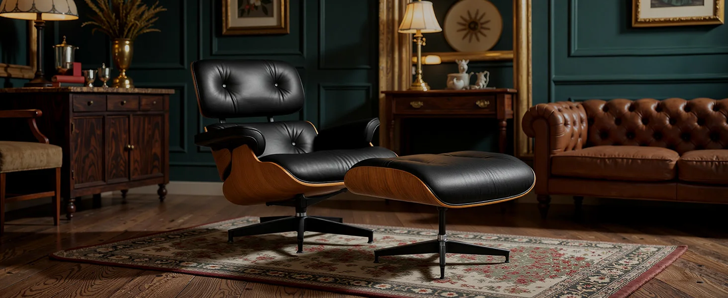 Mid Century Chaise Lounge Chair