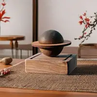 1pc Wooden Scent Diffuser - Jupiter Shape No Essential Oil Needed Home Decor & Fresh Air Dorm Room Essential