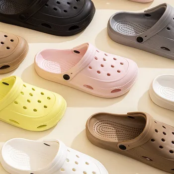 Women Home Slippers Men's Sandals Summer Garden Clogs Shoes Man Beach Slipper Outdoor Waterproof Soft Slides Casual Anti Slip 1