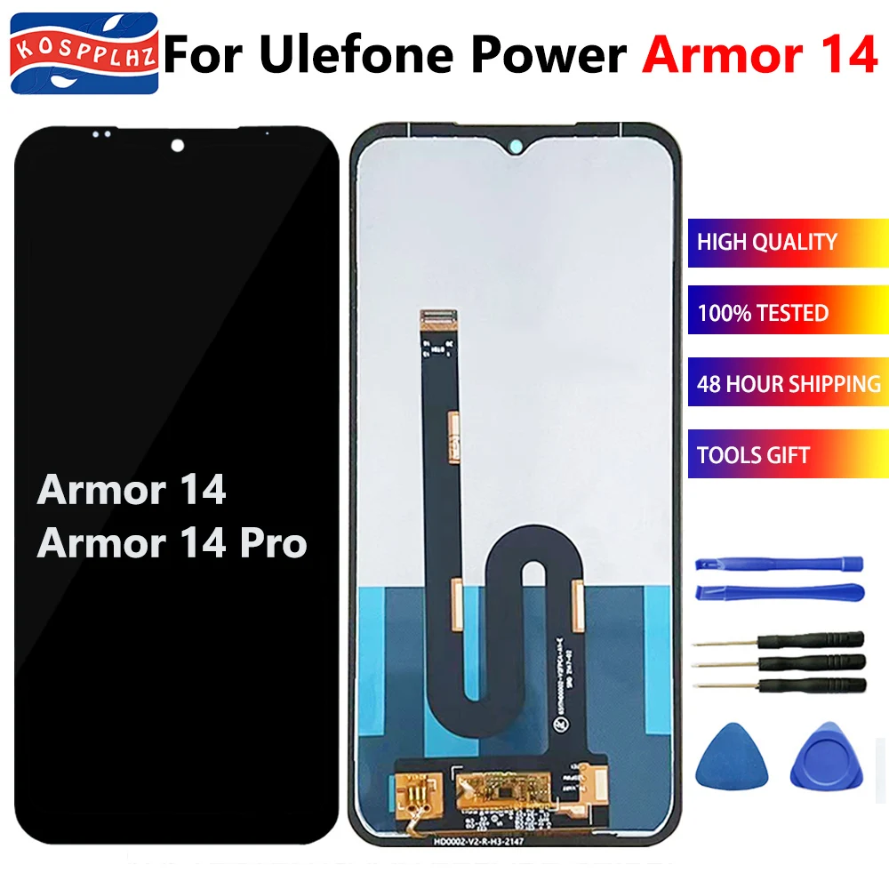 

6.52" For Ulefone Power Armor 14 LCD Display + Touch Screen Replacement High Quality For Ulefone Armor 14 Pro LCD Dispaly + Glue